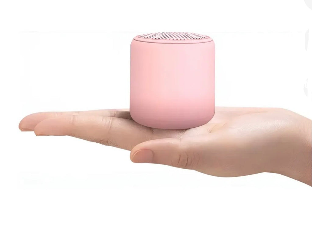 Mini Altavoz Bluetooth Portátil, Sonido Estéreo 360°, Graves Profundos 5W, Rosa - Compatible con Móvil, PC y TV