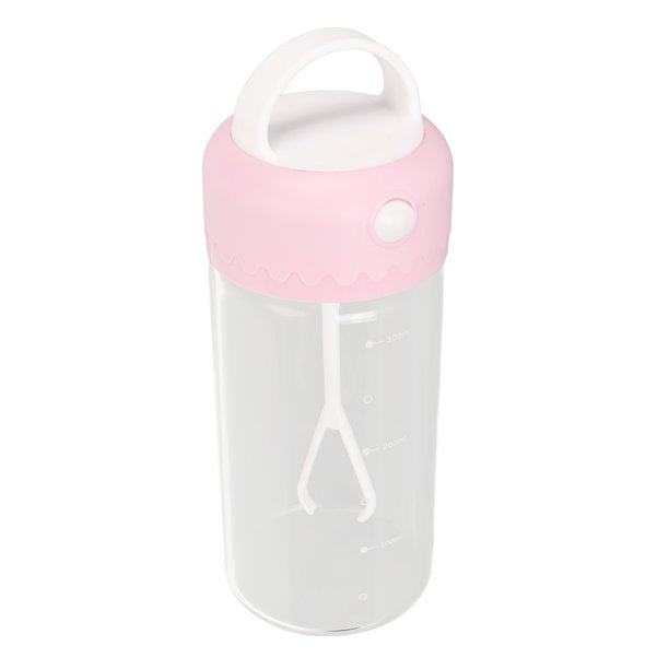 Botella Mezcladora de Proteína Portátil 600ml | Shaker con Agitador y Vidrio Resistente al Calor