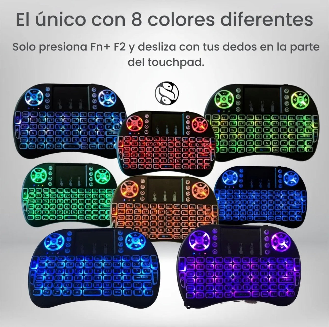 Mini Teclado Inalámbrico USB Con Touchpad Para Smart TV Android TV Box PC Plug & Play