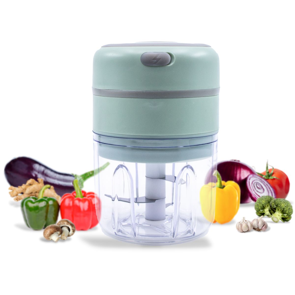 Picadora Eléctrica De Ajo USB Portátil Mini Procesador 100/250ml