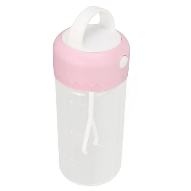Botella Mezcladora de Proteína Portátil 600ml | Shaker con Agitador y Vidrio Resistente al Calor